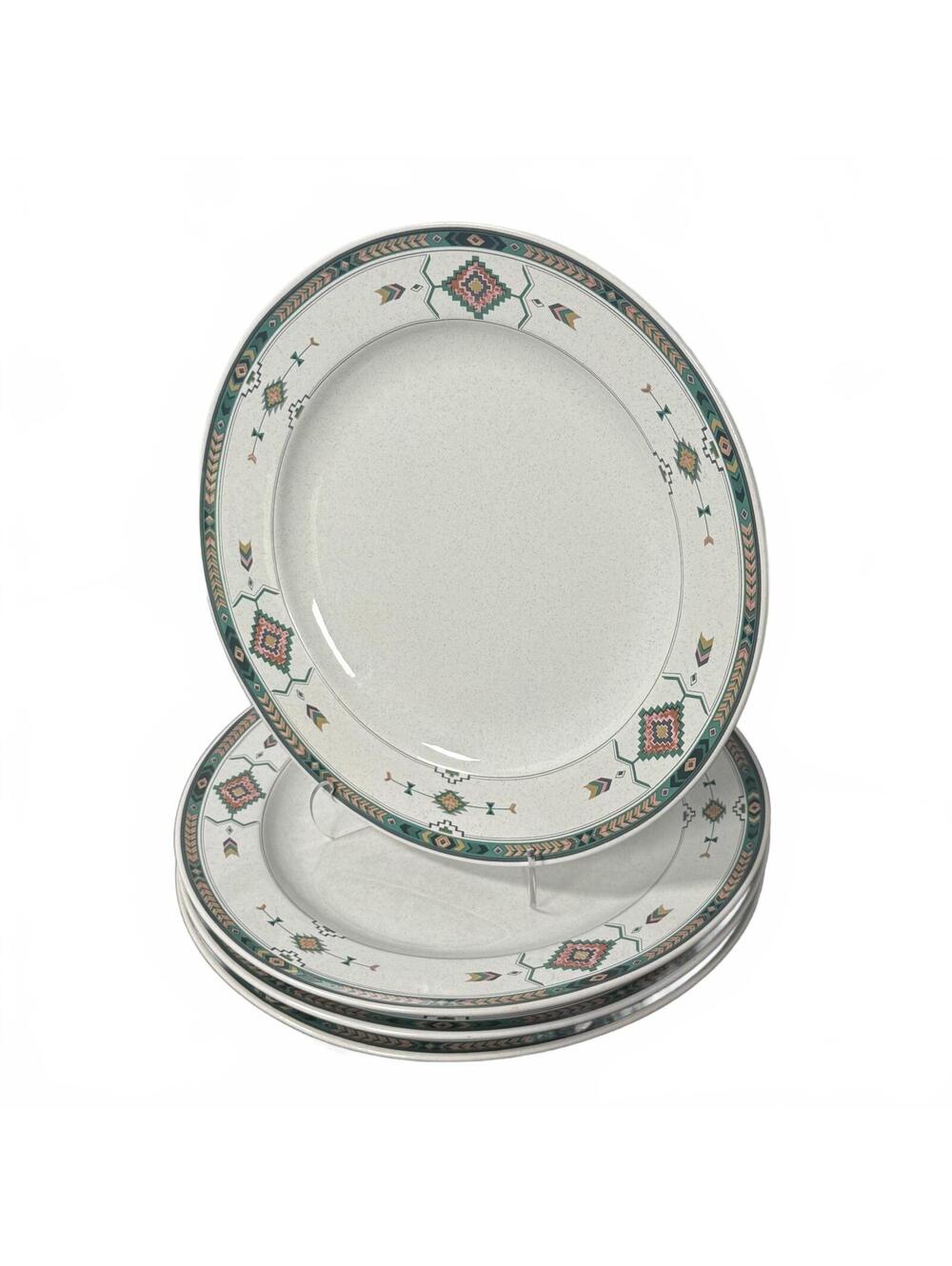 Studio Nova Adirondack Y2201 Dinner Plates Set of 4 - 11” Southwestern Aztec